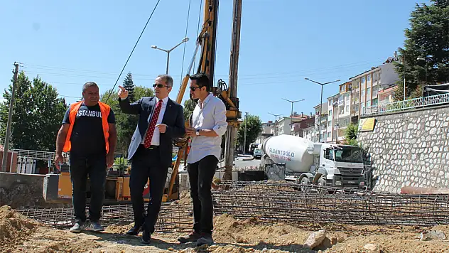 Kaymakam Pişkin, hükümet konağı inşaatını inceledi
