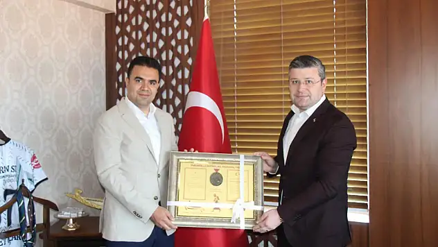 Kaymakam Uçar Cumhuriyet Başsavcısı Ufuk Turan'ı Makamında Ağırladı