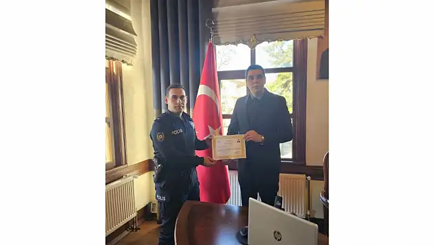 Kaymakam Yasin Cevizci'den Emniyet Amirliği'ne Teşekkür