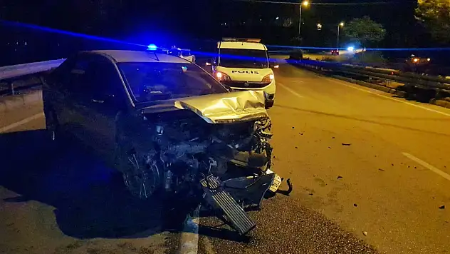 Kaza sonrası sürücü 2,44 promil alkollü çıktı