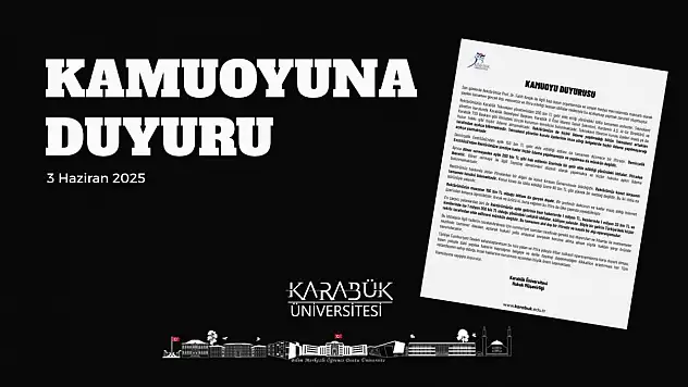 KBÜ'den Rektör Kırışık Hakkındaki İddialara Açıklama