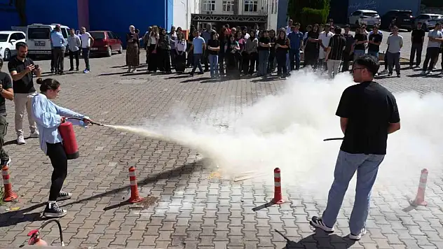 KBÜ Tıp Fakültesinde deprem ve yangın tatbikatı
