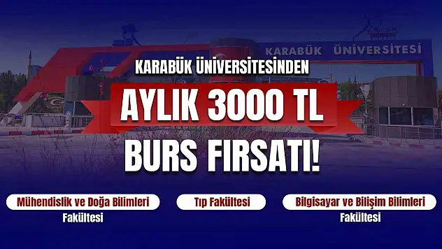 KBÜ'yü Tercih Eden Başarılı Adaylara  3 Bin TL Burs Desteği