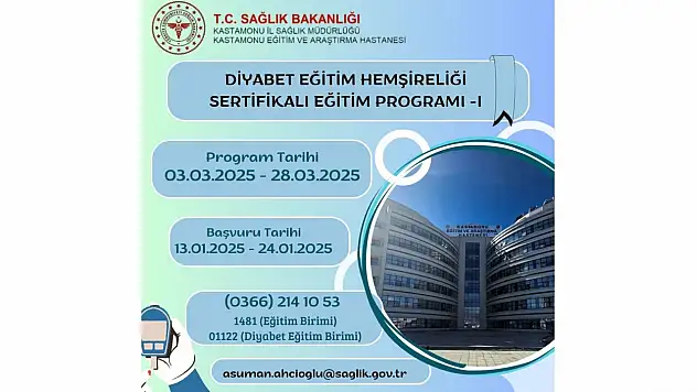 KEAH'ta Diyabet Eğitim Hemşireliği Eğitimi Verilecek