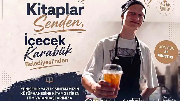 Kitap getirene içecek ikram edilecek