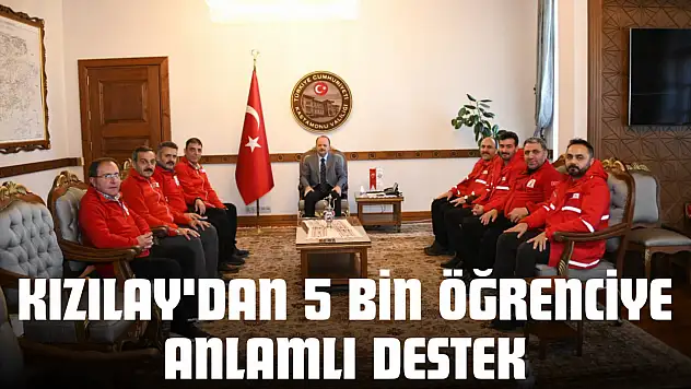Kızılay'dan 5 Bin Öğrenciye Anlamlı Destek