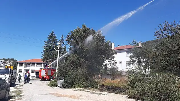 Kopan Elektrik Telleri Yangına Neden Oldu