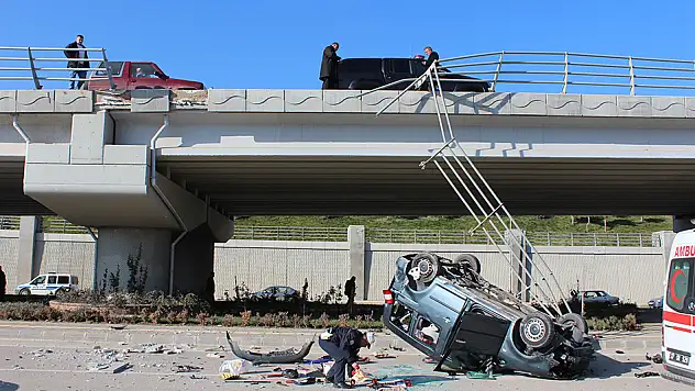Köprüde kaza 1 YARALI