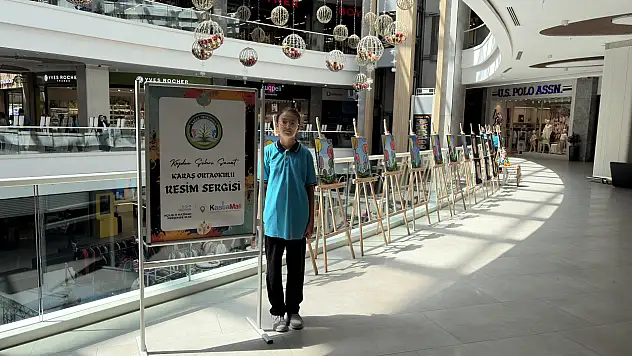 Köy Okulu Öğrencileri Hayallerini Tuvale Yansıttı