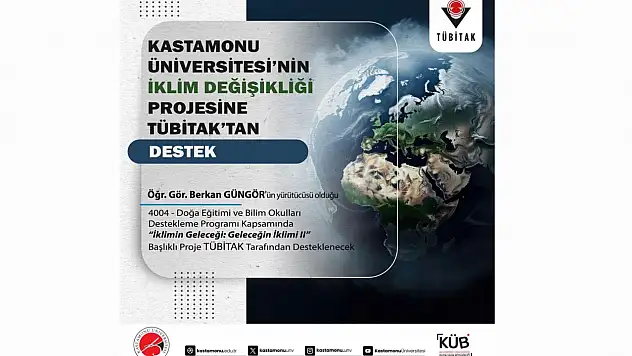 KÜ'nün İklim Değişikliği Projesine TÜBİTAK'tan Destek