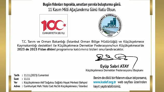 KÜDEF, 2023 Fidan Dikecek