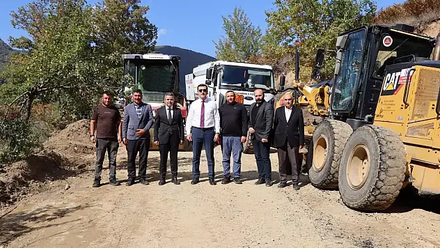 Küre'de Grup Köy Yollarında Asfalt Çalışmaları Sürüyor