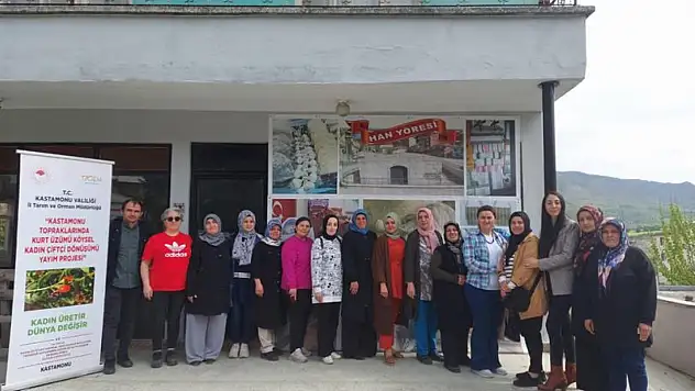 Kurt üzümü Kastamonu'da kadın çiftçilere tanıtıldı