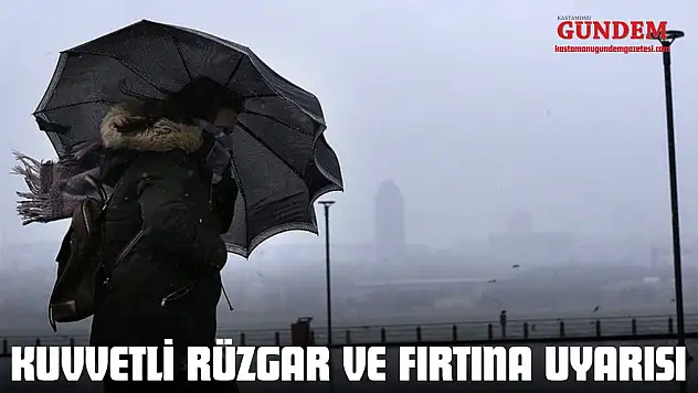 Kuvvetli Rüzgar ve Fırtına Uyarısı
