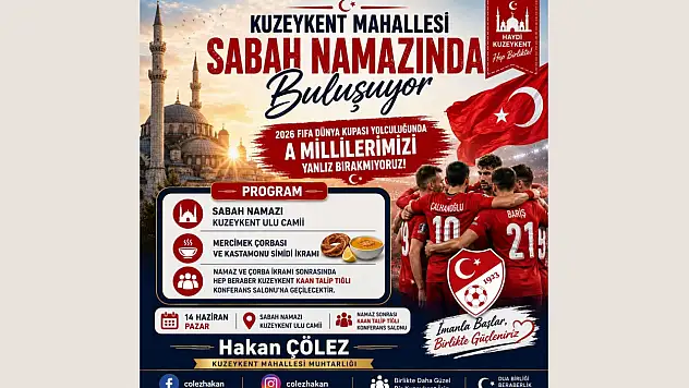 Kuzeykent'te Milli Maç Buluşması
