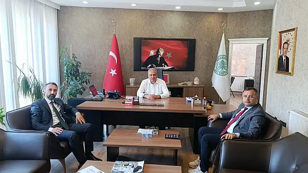 KUZKA Genel Sekreteri Eraslan'dan Başkan Muammer Yanık'a Ziyaret