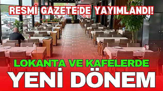 Lokanta ve Kafelerde KDV Oranında Değişiklik Yapıldı