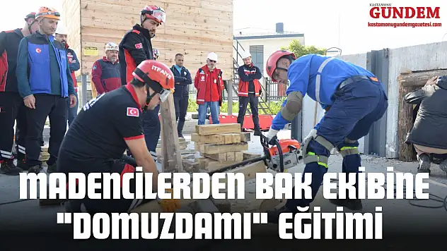 Madencilerden BAK Ekibine 'Domuzdamı' Eğitimi