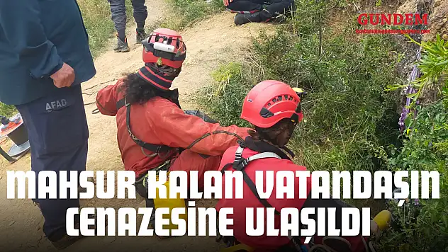 Mağarada Mahsur Kalan Vatandaşın Cenazesine Ulaşıldı