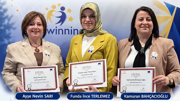 Merkez Ortaokulu'na 5 Ulusal Kalite Etiketi
