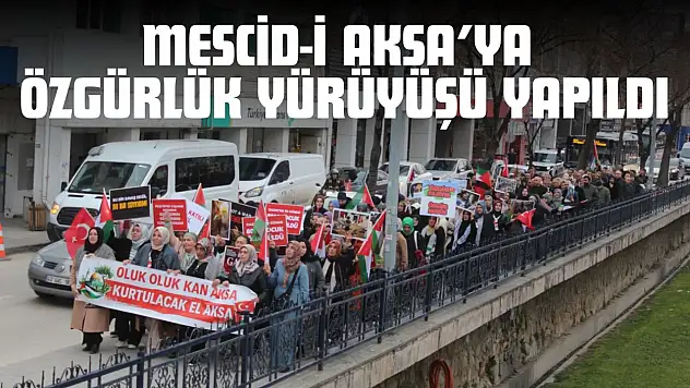 Mescid-i Aksa'ya Özgürlük Yürüyüşü Yapıldı