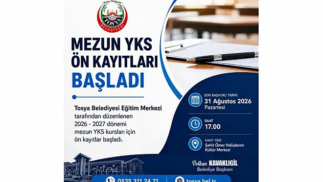 Mezun YKS Kursu İçin Ön Kayıtlar Başladı