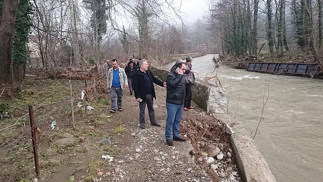 Milletvekili Demir heyelan bölgesini inceledi