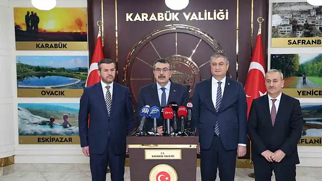 Milli Eğitim Bakanı Tekin Karabük'te