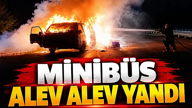 Minibüs Alev Alev Yandı