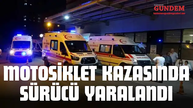 Motosiklet Kazasında Sürücü Yaralandı