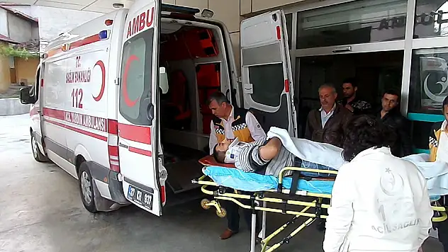 Motosiklet sürücüsü köpeklerin saldırısına uğradı