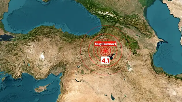 Muş'ta 4,1 Büyüklüğünde Deprem