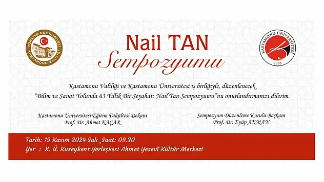 Nail Tan Sempozyumu Düzenlenecek