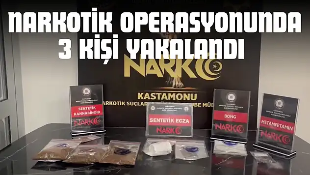 Narkotik Operasyonunda 3 Kişi Yakalandı