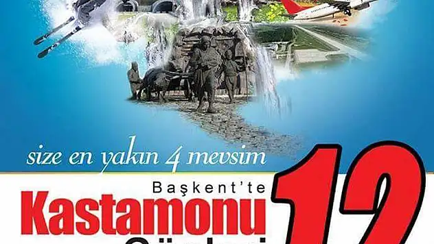 12'nci Başkent'te Kastamonu Günleri başlıyor