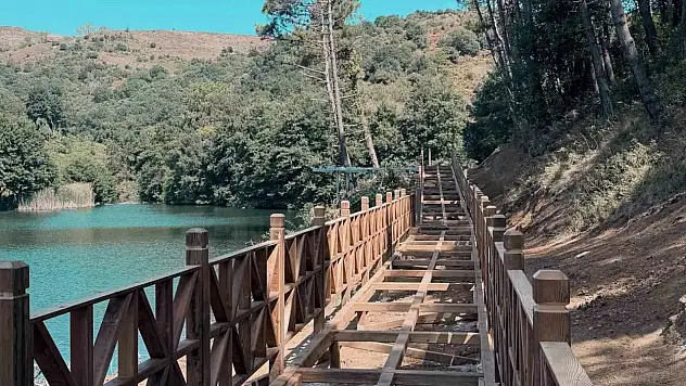 Nisi Göleti'nde güzelleştirme çalışmaları
