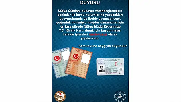 Nüfus Cüzdanı Duyurusu Yapıldı