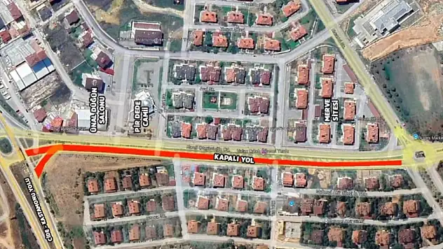 O Cadde 1 Hafta Geçici Olarak Trafiğe Kapatılacak