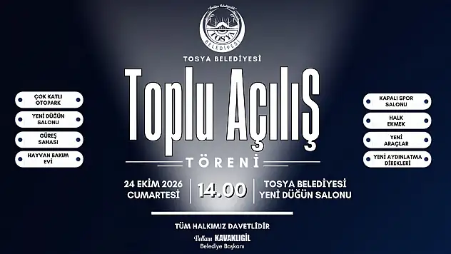 O İlçede 8 Yatırım Hizmete Giriyor