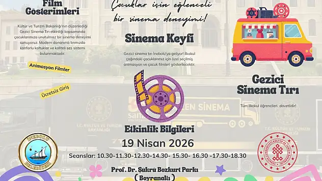 O İlçede Gezici Sinema Tırı Heyecanı!