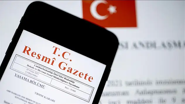 O Karar Resmi Gazete'de