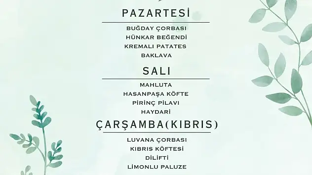 O Konukevi'nde Öğle Yemeği Servisi Başladı