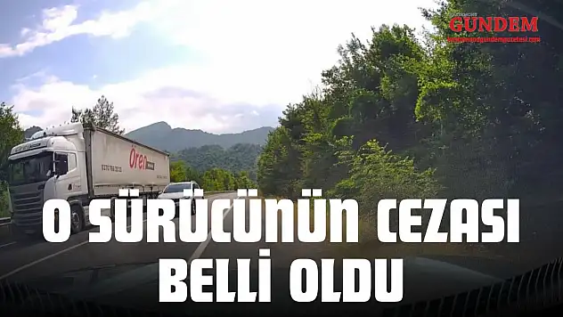 O Sürücünün Cezası Belli Oldu