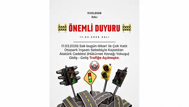 O Yol Trafiğe Açıldı