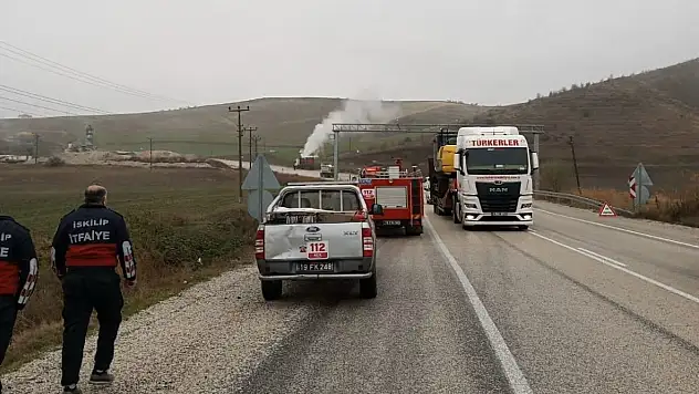 Oksijen Tüpü Yüklü Kamyonda Panik Anları