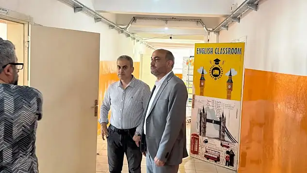 Okuldaki Onarım Çalışmaları Yerinde İncelendi