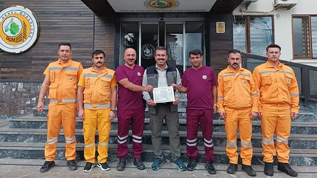 Orman Kahramanları Ödüllendirildi