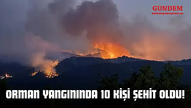 Orman Yangınında 10 Kişi Şehit Oldu
