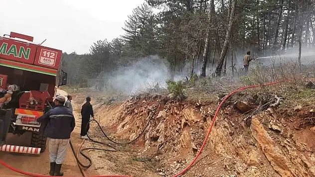 Örtü Yangını Büyümeden Söndürüldü