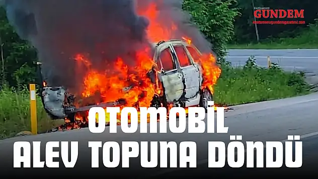 Otomobil Alev Topuna Döndü